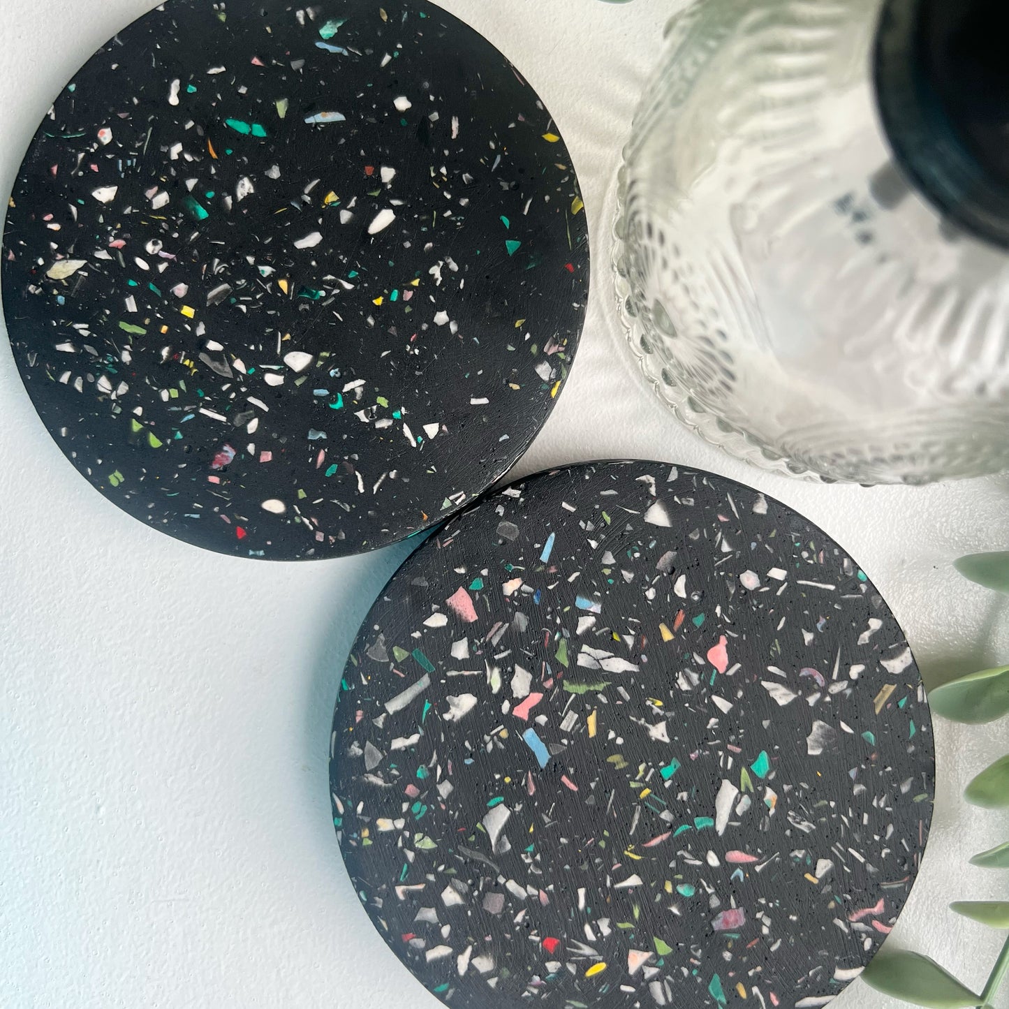 Deep Circle Coasters - Terrazzo