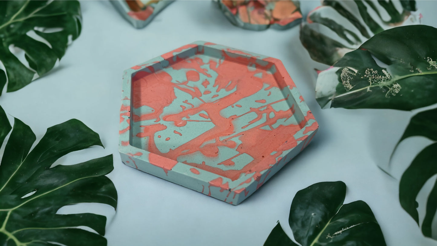 Hexagon coasters - Splash