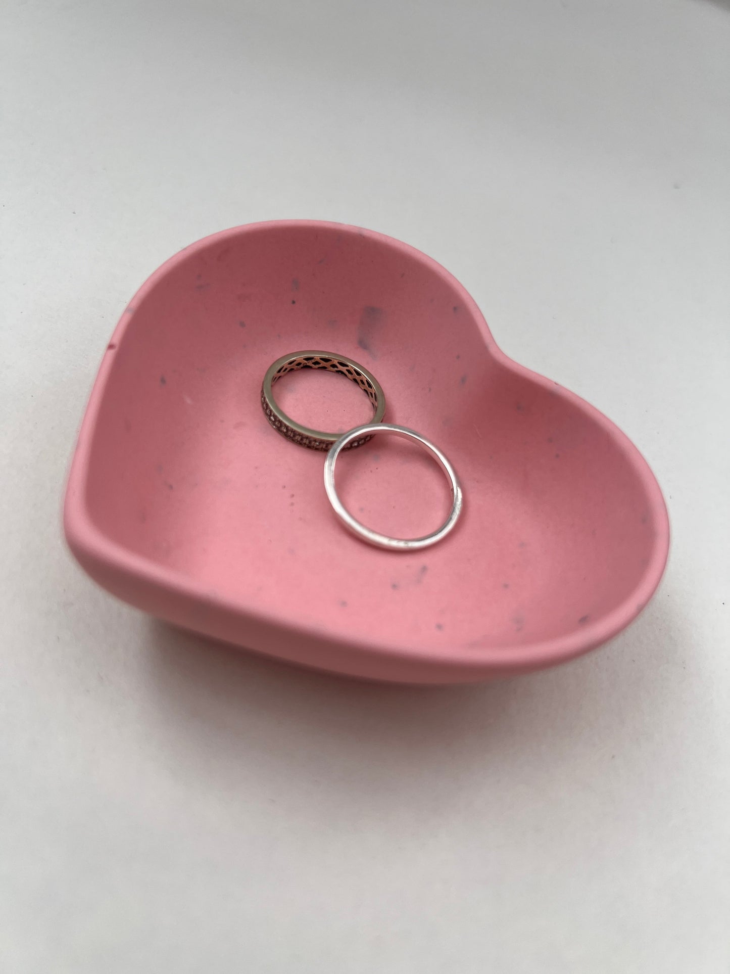 Mini Love Heart Trinket Dish - Marble